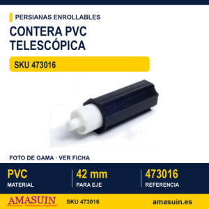 CONTERA PVC 42 MM ESPIGA 12 CM TELESCOPICA