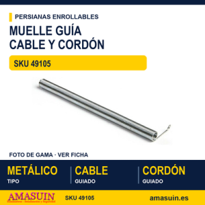 MUELLE 9105 METALICO PARA CORDON Y CABLE