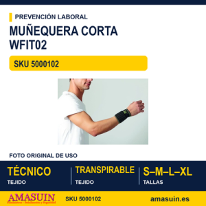 Muñequera Corta WFIT02