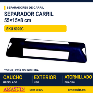 Separador Carril Blanco 55x15x8cm