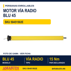 Motor vía radio Blu 45 - MOTOR VIA RADIO BLU 45 15NM