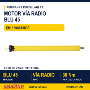 Motor vía radio Blu 45 - MOTOR VIA RADIO BLU 45 30NM