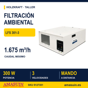 Sistema de filtración ambiental Holzkraft LFS 301-3