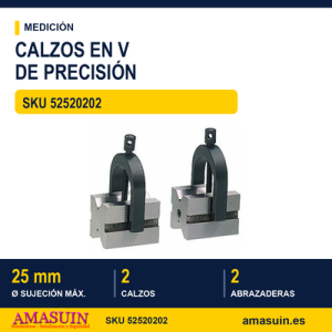 Calzos en V de precisión 25 mm