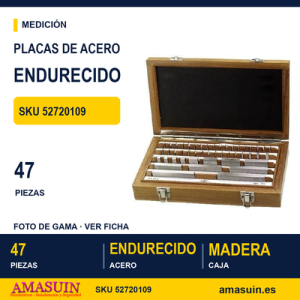 Placas de Acero Endurecido 5272 - 47 piezas
