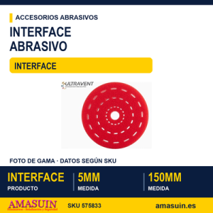Interface de 5mm. Para Discos Rhynogrip 150mm.