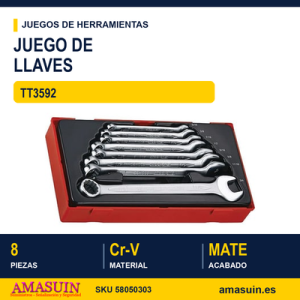 Juego de Llaves Combinadas TT3592 - 8 piezas