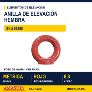 Anilla elevación hembra DIN 582 8.8