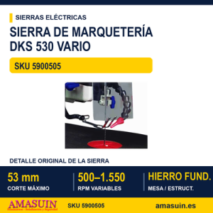 Sierra de Marquetería DKS 530 Vario