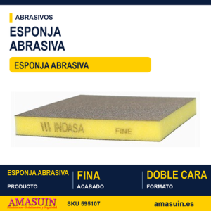 Esponja Abrasiva Fina Doble Cara Automoción.