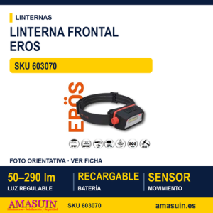 Linterna Cabeza Eros Sensor de Movimiento IP65