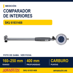 Comparador Telescópico para Interiores con Reloj 160 - 250 mm