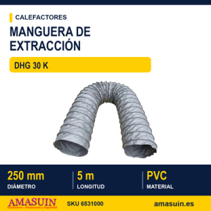 Manguera Extracción Ø250 mm - 5 m - DHG 30 K.
