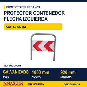 Protector Contenedor Flecha Izquierda Hormigonar