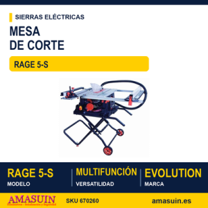 Mesa Corte Rage 5-S Multifunción.