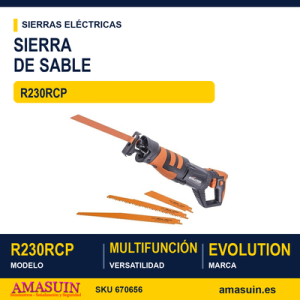 Sierra de Sable R230RCP Multifunción.