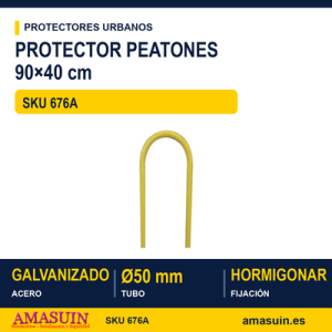 Protector Peatones 90x40cm Amarillo Hormigonar