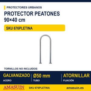 Protector Peatones 90x40cm Galvanizado Atornillar