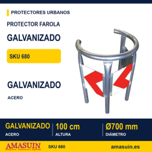 Protector Farola Galvanizado