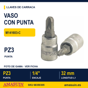 Vaso de Punta Plana ¼” M141603-C