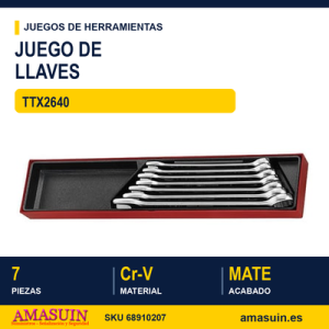 Juego de Llaves Combinadas TTX2640 - 7 piezas