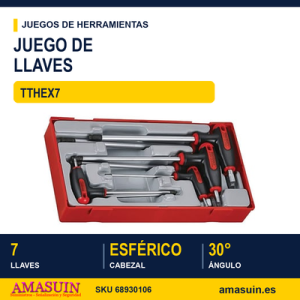 Juego de Llaves Hexagonales TTHEX7 7 Piezas