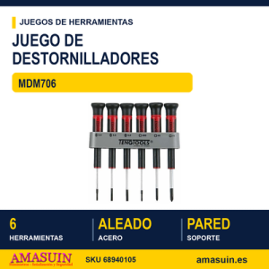 Juego de Mini Destornilladores MDM706 - 6 piezas
