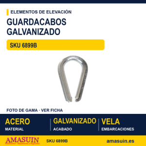 Guardacabos DIN 6899-B Galvanizado