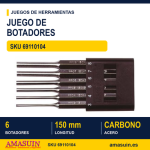 Juego de Botadores pps06 3-8MM 6 PZAS