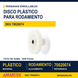 Disco de plástico para rodamiento - DISCO PLASTICO EJE 40 MM 120 MM RODAMIENTO 28 C-20