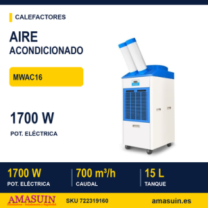 Aire acondicionado MWAC16 Industrial con Bomba de Calor.