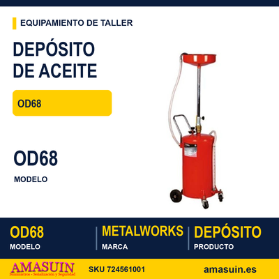 Depósito para Recogida de Aceite OD68 1 Depósito para Recogida de Aceite OD68