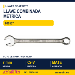 Llave Combinada métrica 600507 - 7MM