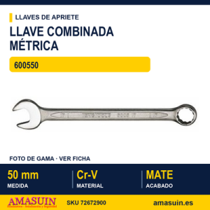 Llave Combinada métrica 600550 - 50MM