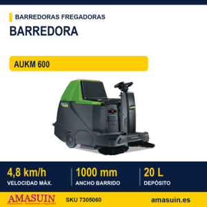 Barredora Industrial AUKM 600 a Batería.