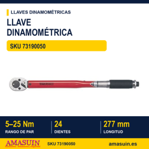 Llave Dinamométrica de Disparo con Carraca 3892AG-E1