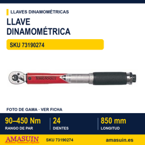 Llave Dinamométrica de Disparo con Carraca 3492AG-E