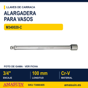 Alargadera 3/4" M340020-C - 100 mm