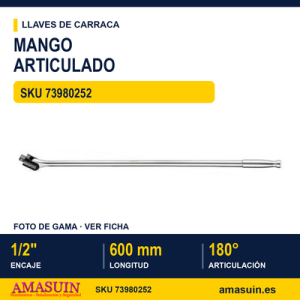 Mango articulado 1/2" 1201A - 600 mm