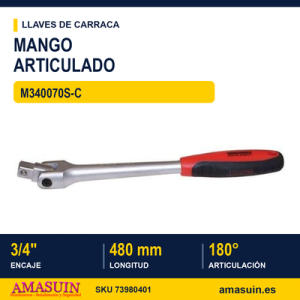 Mango articulado 3/4" M340070S-C - 480 mm