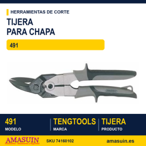 TIJERA PARA CHAPA RECTA/DERECHA 491