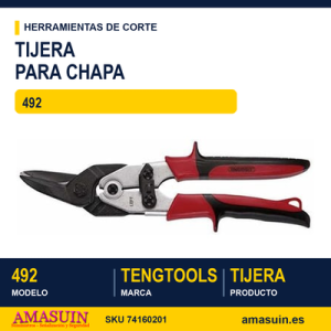 TIJERA PARA CHAPA RECTA/IZQUIERDA 492