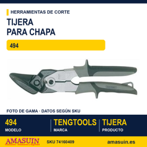 TIJERA PARA CHAPA IZQUIERDA 494