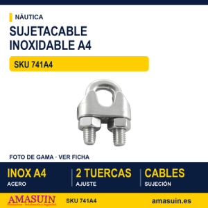 Sujetacable DIN 741 Inoxidable A4