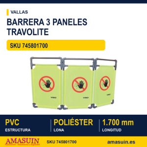 Barrera Extensible 3 Paneles Travolite