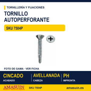 Tornillo autoperforante DIN 7504-P Cincado