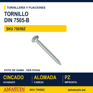 Tornillo DIN 7505-B Cincado PZ