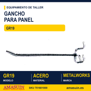 Gancho Largo GR19 para Panel