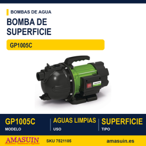 Bomba de Superficie GP1005C para Aguas Limpias.
