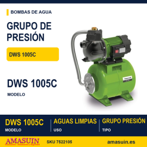 Grupo Presión DWS 1005C para Aguas Limpias.
